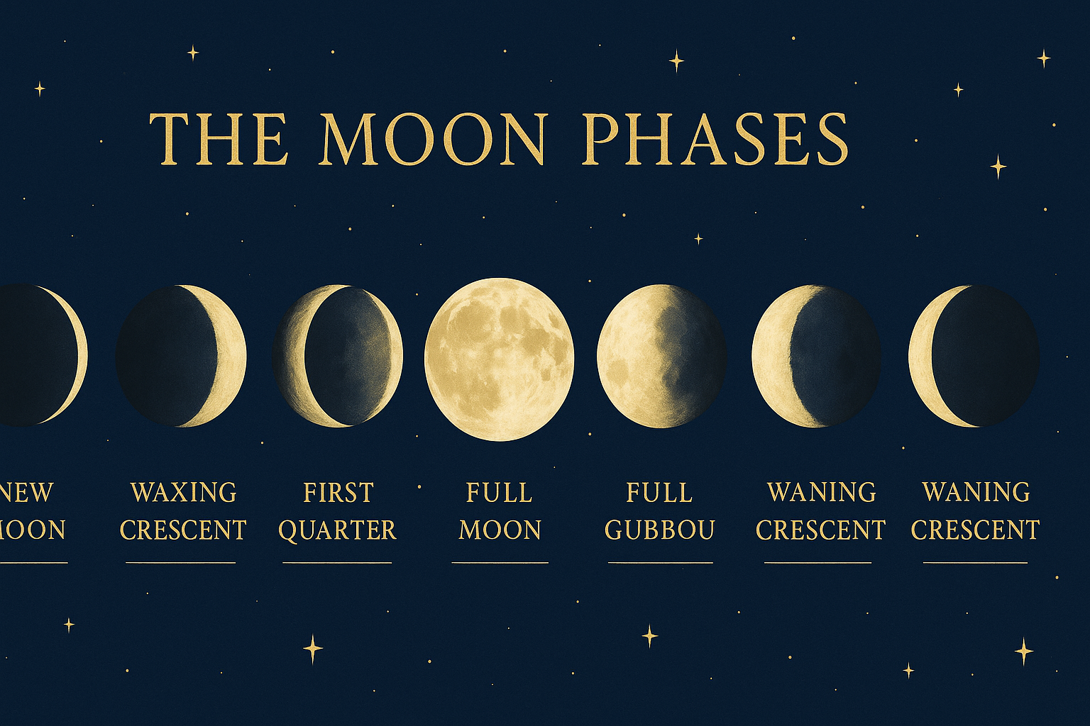 The 8 Moon Phases
