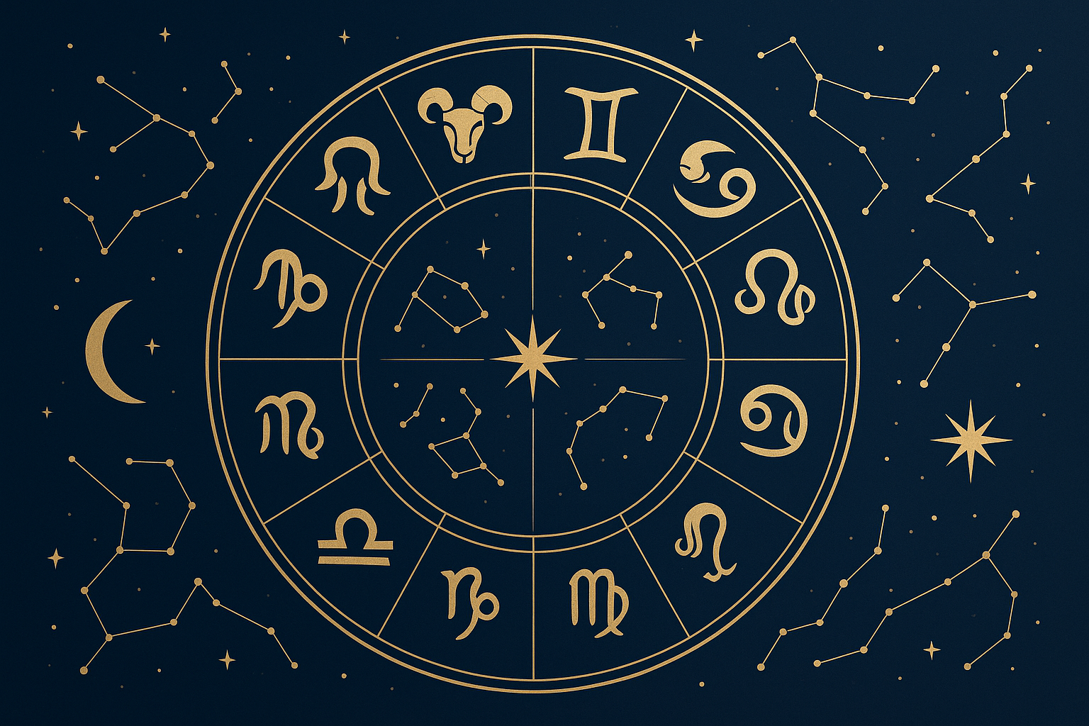 The 12 Zodiac Signs Wheel